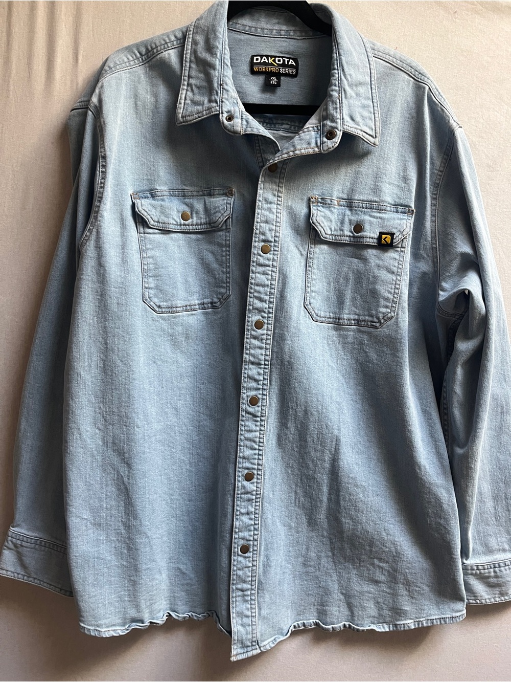 Dakota WorkPro Series Men's Snap Up Denim Work Shirt 2XL